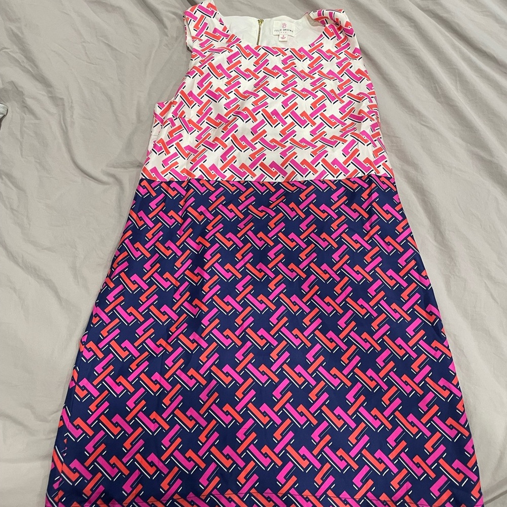 100% Silk Julie Brown shift dress